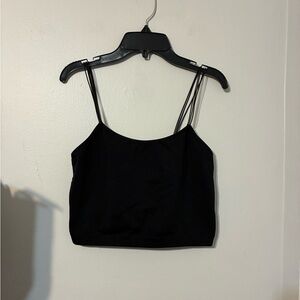 Forever 21 Black Strappy Crop Top